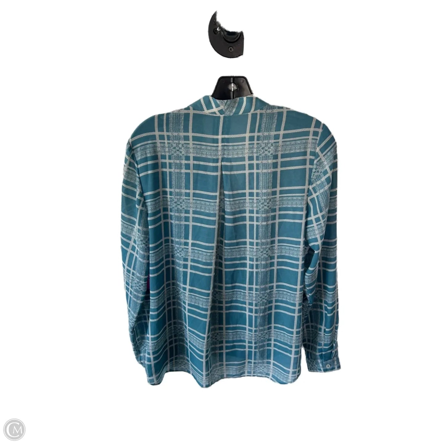Top Long Sleeve By Cabi In Blue, Size: M