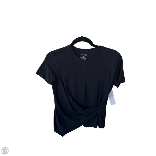 Top Short Sleeve Basic By Nine West In Black, Size: S