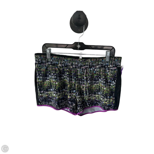 Athletic Shorts By Fabletics In Black & Green, Size: 12
