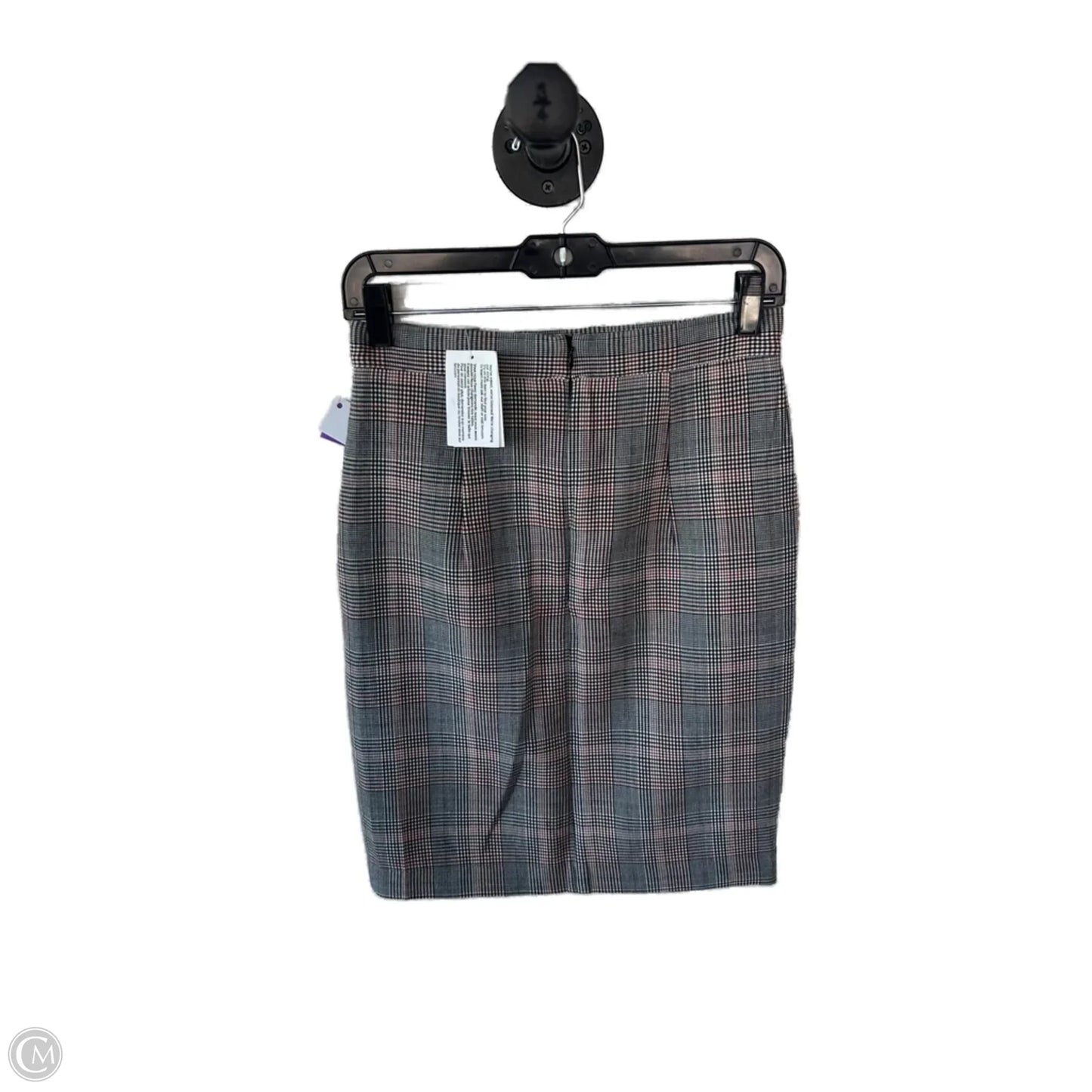 Skirt Midi By H&m In Grey & Red, Size: 4