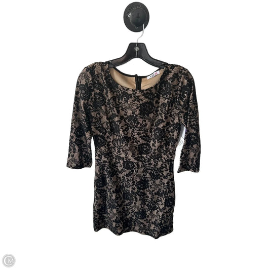 Dress Party Short By Just Fab In Black & Tan, Size: M