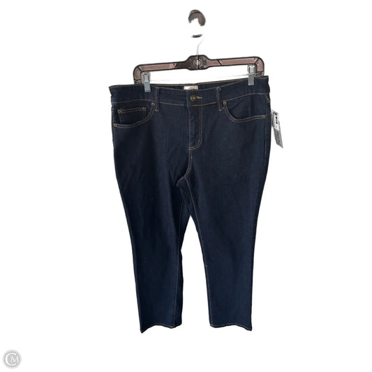 Jeans Straight By St Johns Bay In Blue Denim, Size: 14p