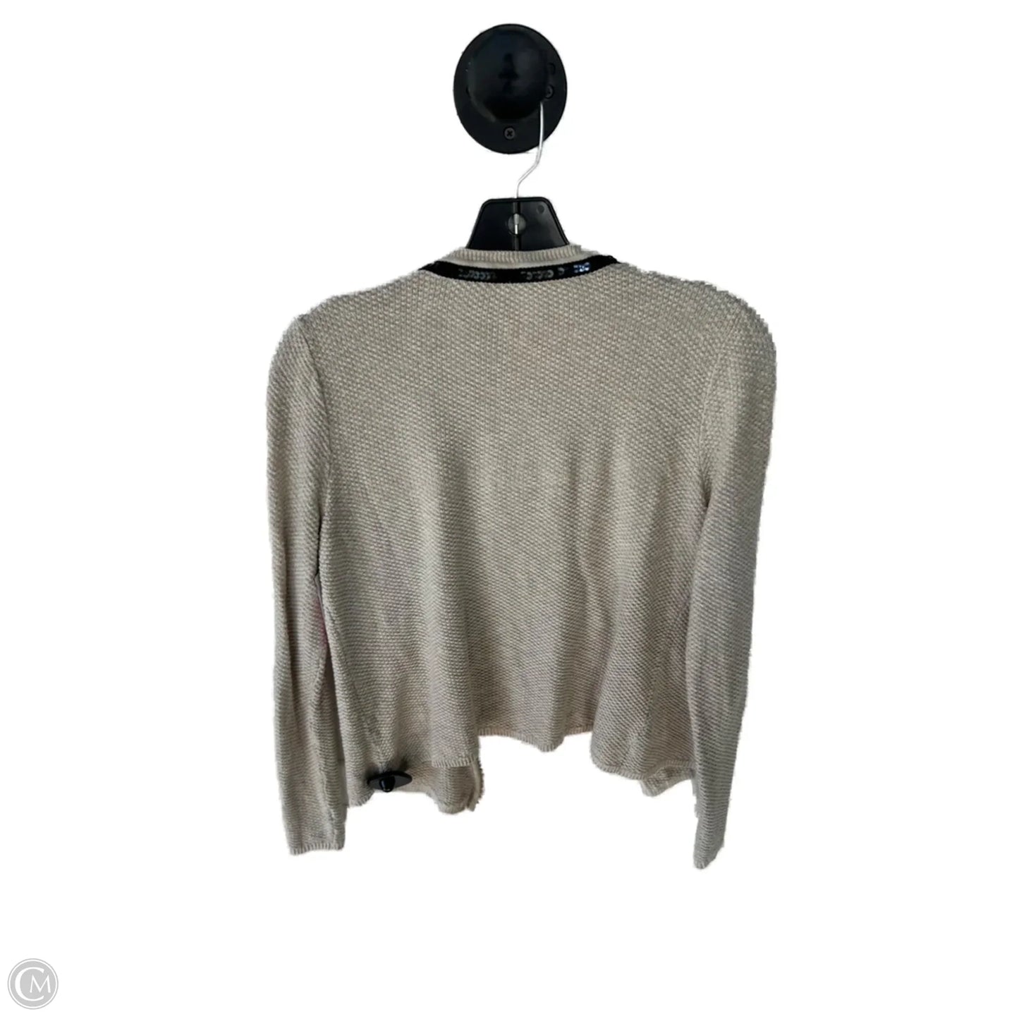 Sweater Cardigan By Chicos In Tan, Size: S
