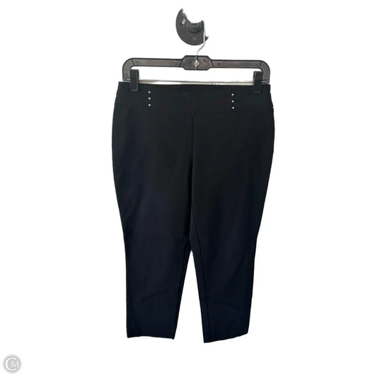 Capris By Jm Collections In Black, Size: 8p