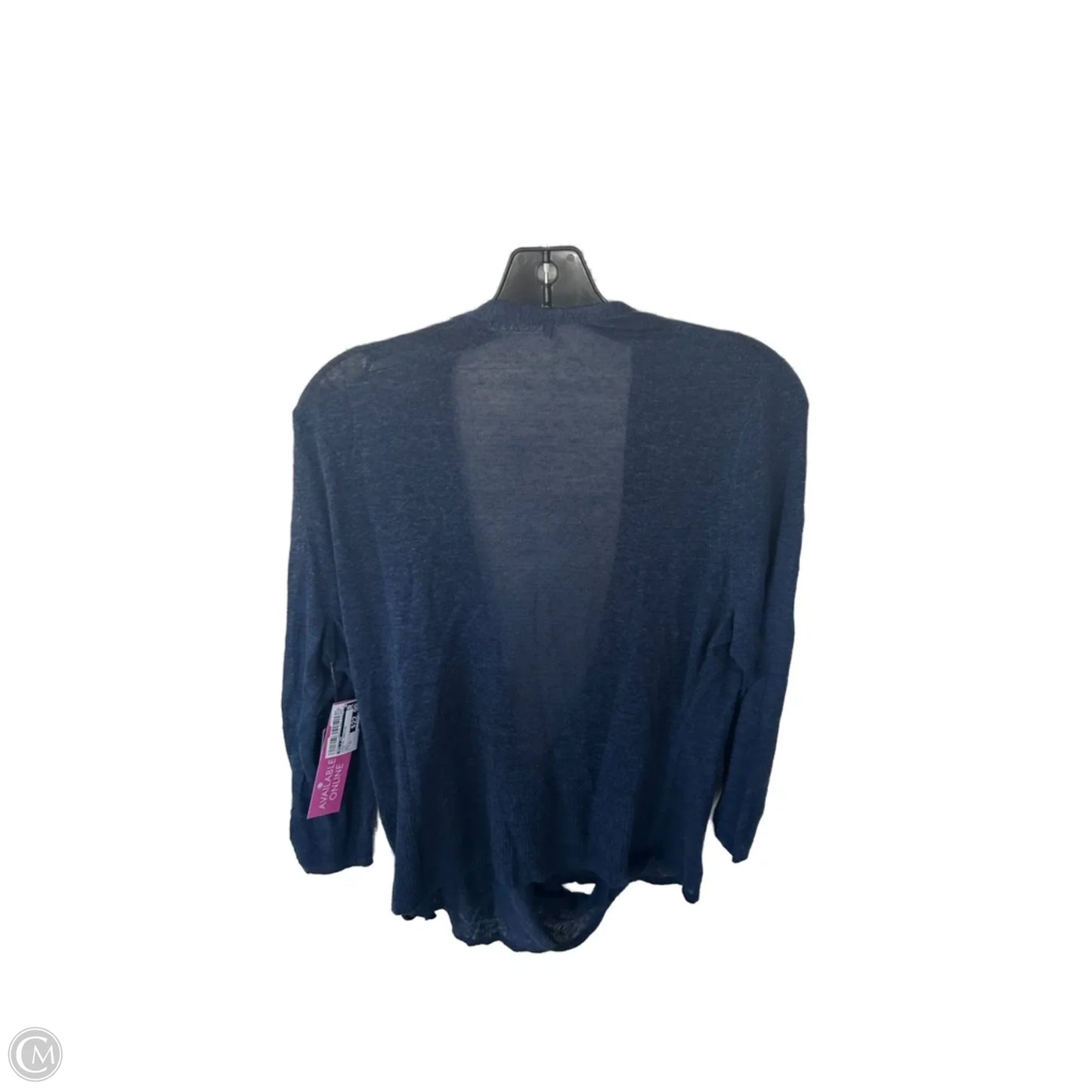 Sweater Cardigan By Nic + Zoe In Blue, Size: Xl
