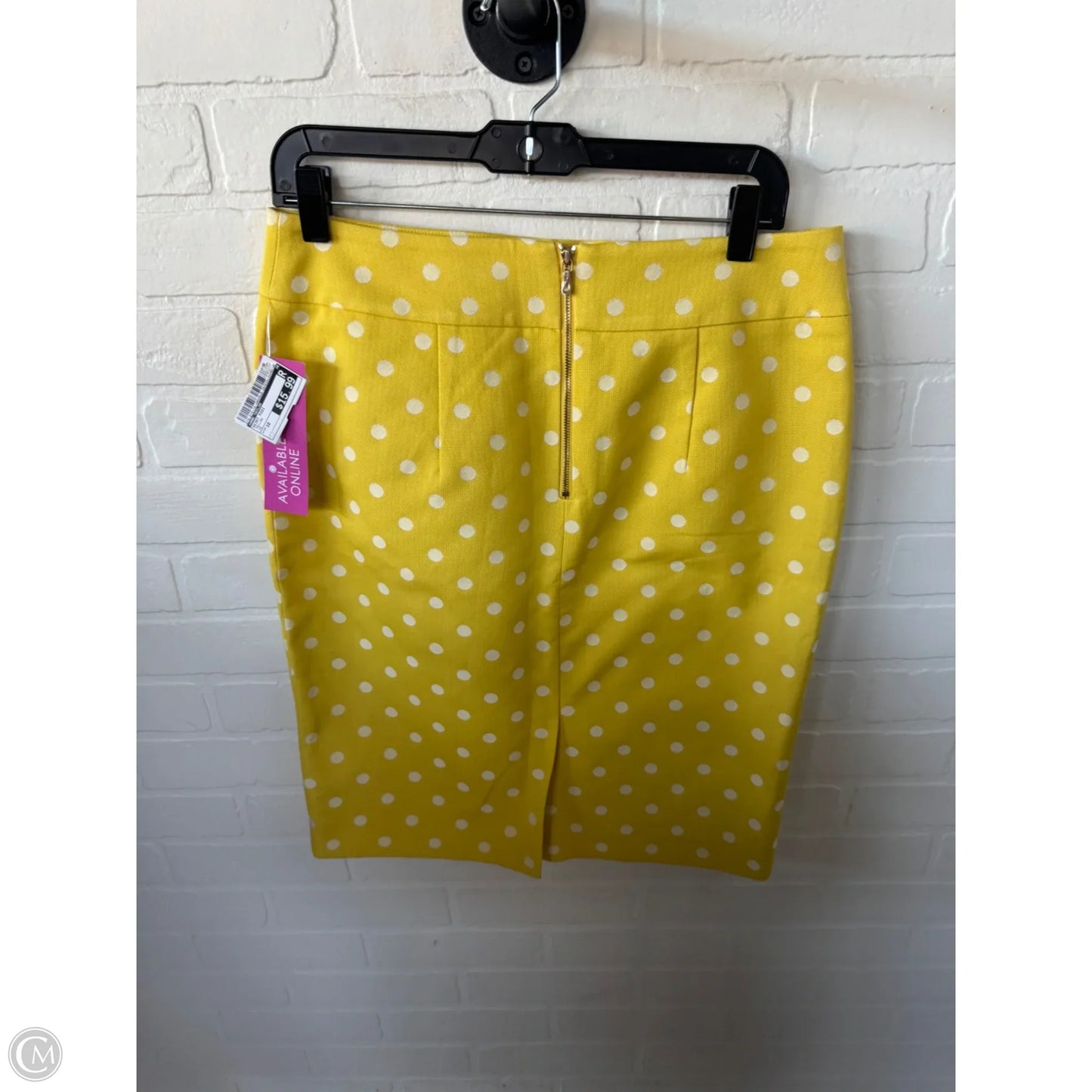 Skirt Midi By Ann Taylor In Yellow, Size: 10