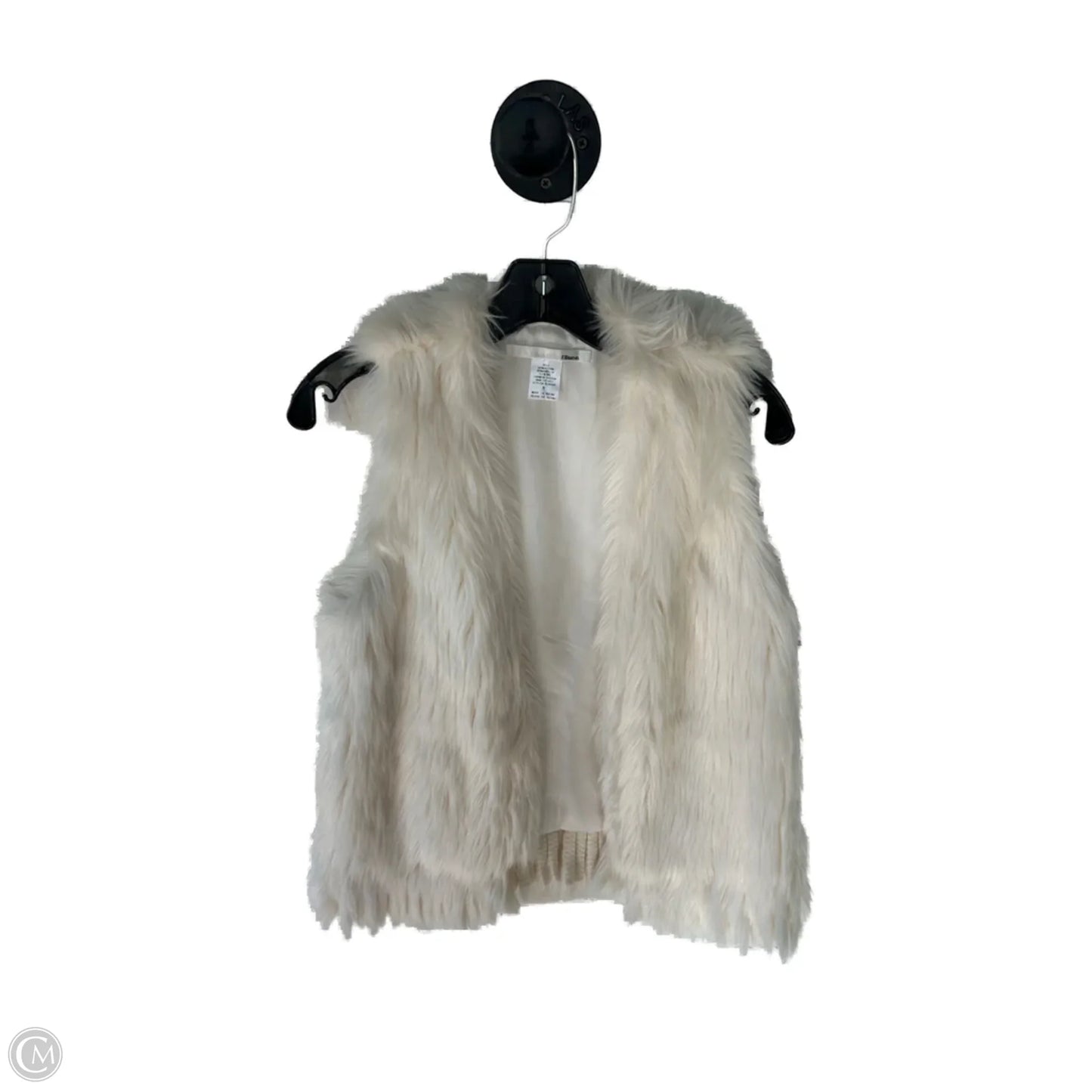 Vest Faux Fur & Sherpa By Clothes Mentor In Cream, Size: S