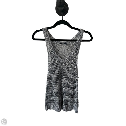 Vest Sweater By Silver In Blue & White, Size: S