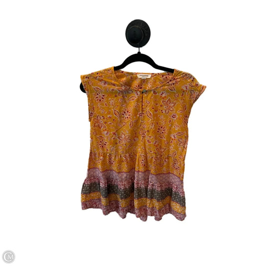 Top Sleeveless By Beachlunchlounge In Yellow, Size: Xs
