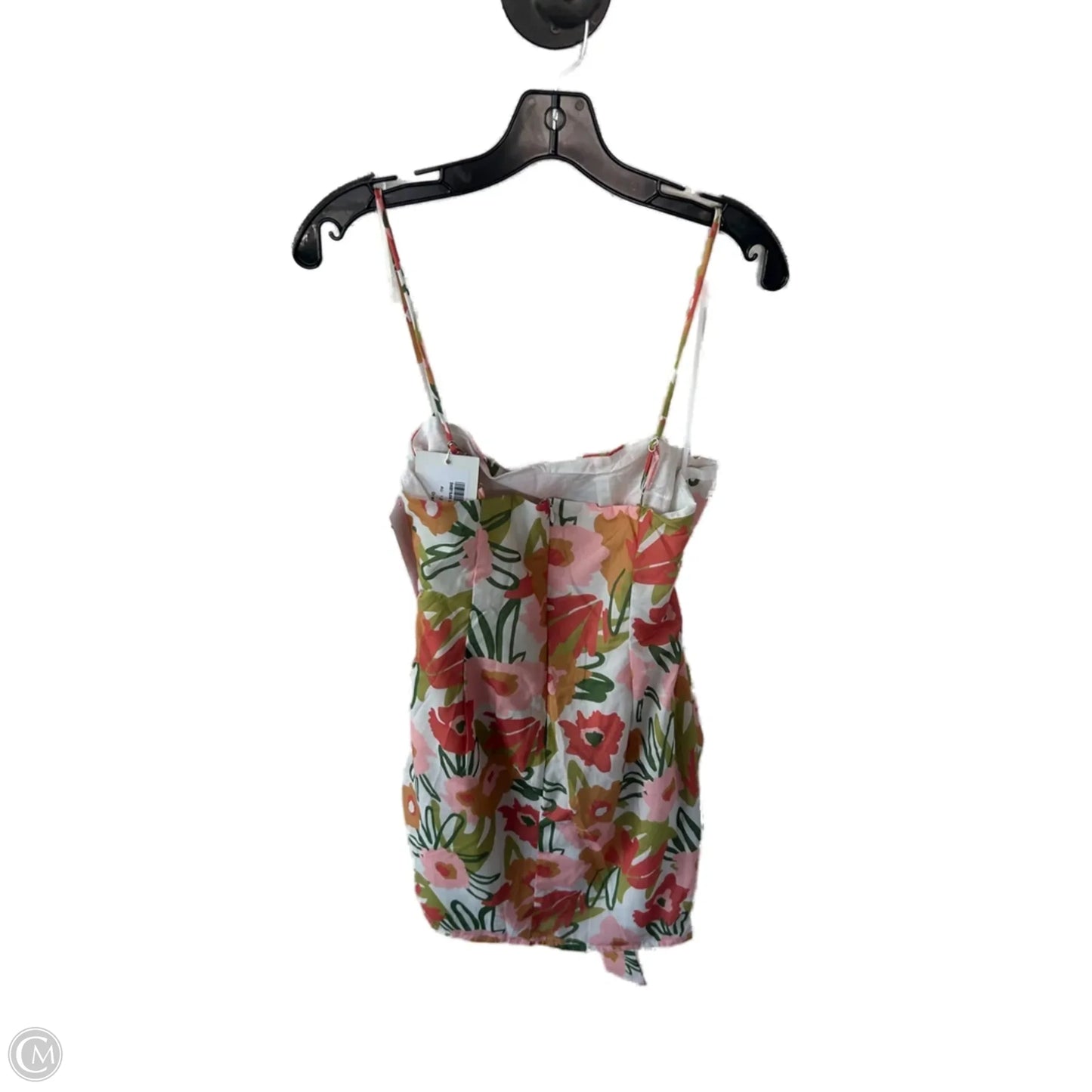 Dress Casual Short By Clothes Mentor In Green & White, Size: L