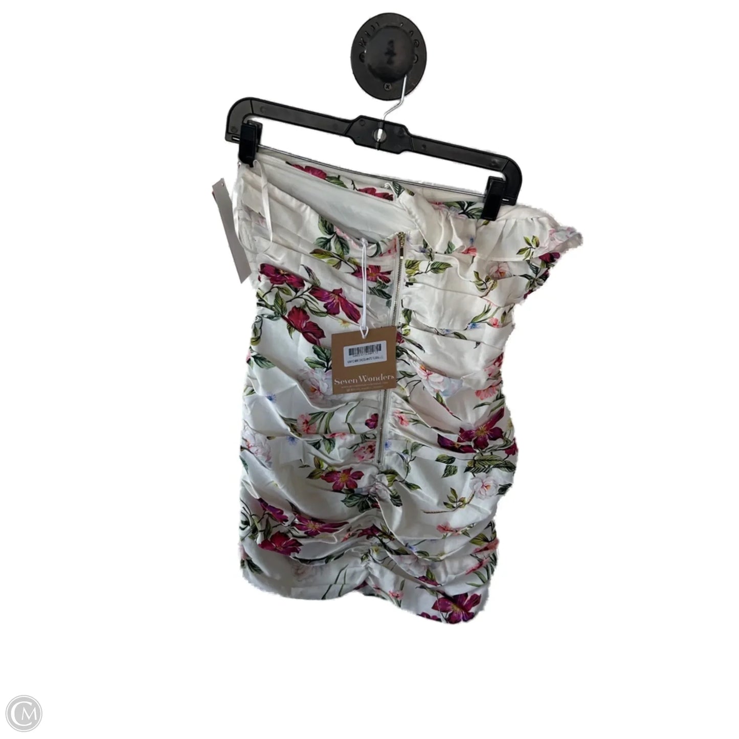 Dress Casual Short By Clothes Mentor In Purple & White, Size: L