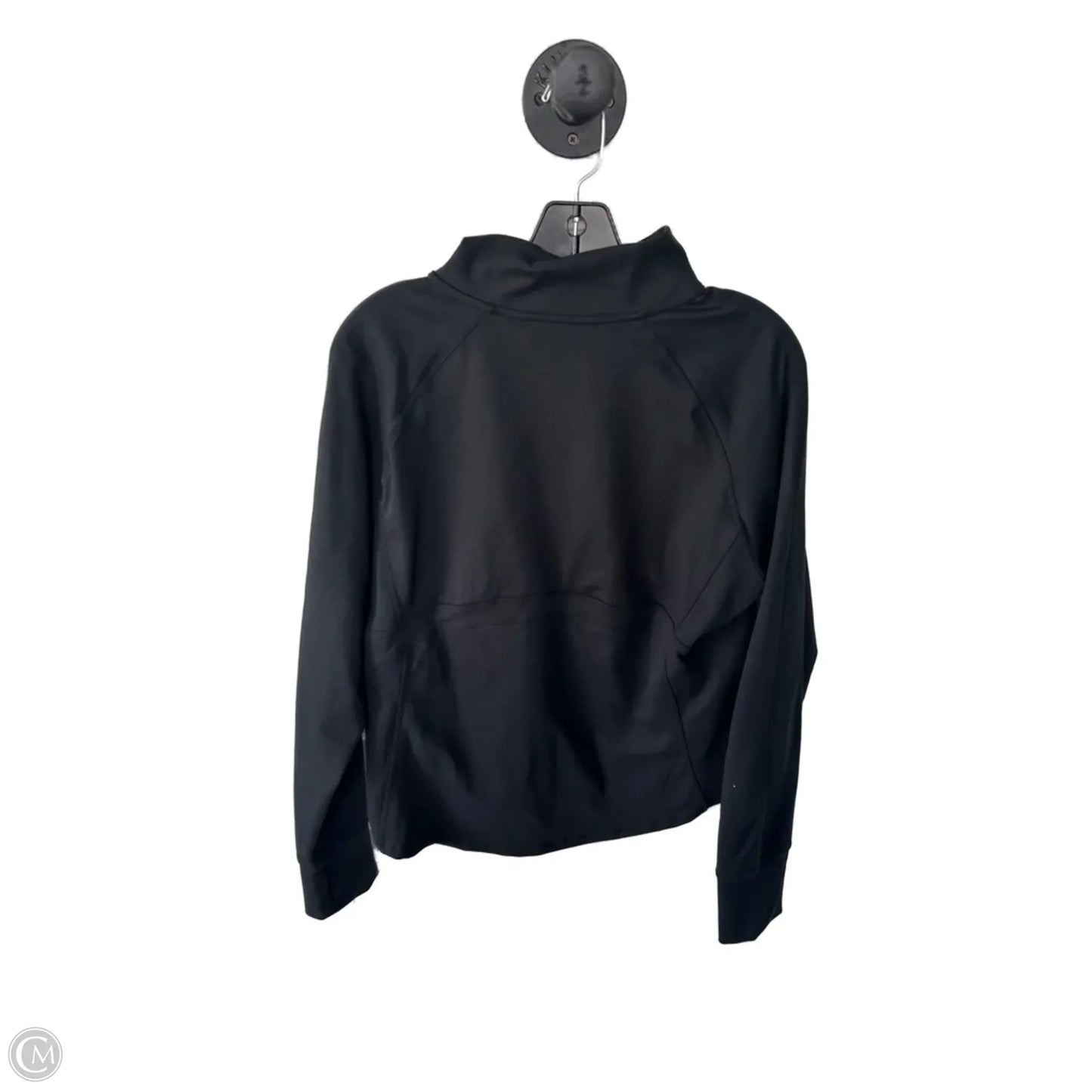 Athletic Sweatshirt Collar By Jockey In Black, Size: L