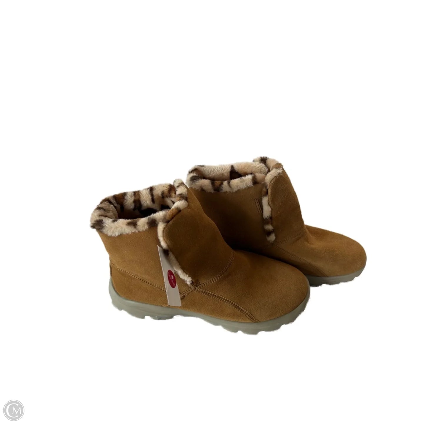 Boots Ankle Flats By Skechers In Tan, Size: 6.5
