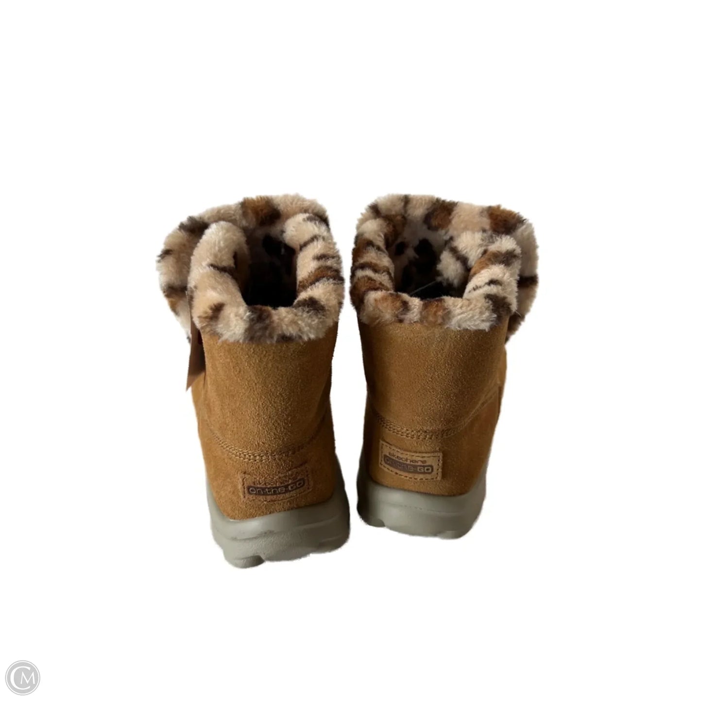 Boots Ankle Flats By Skechers In Tan, Size: 6.5