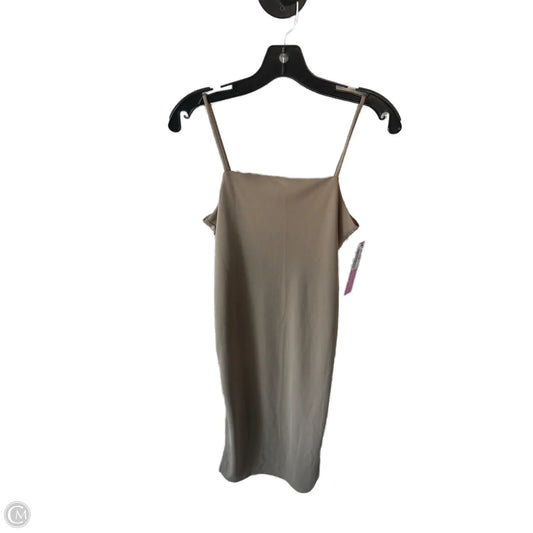 Dress Casual Midi By H&m In Tan, Size: Xs