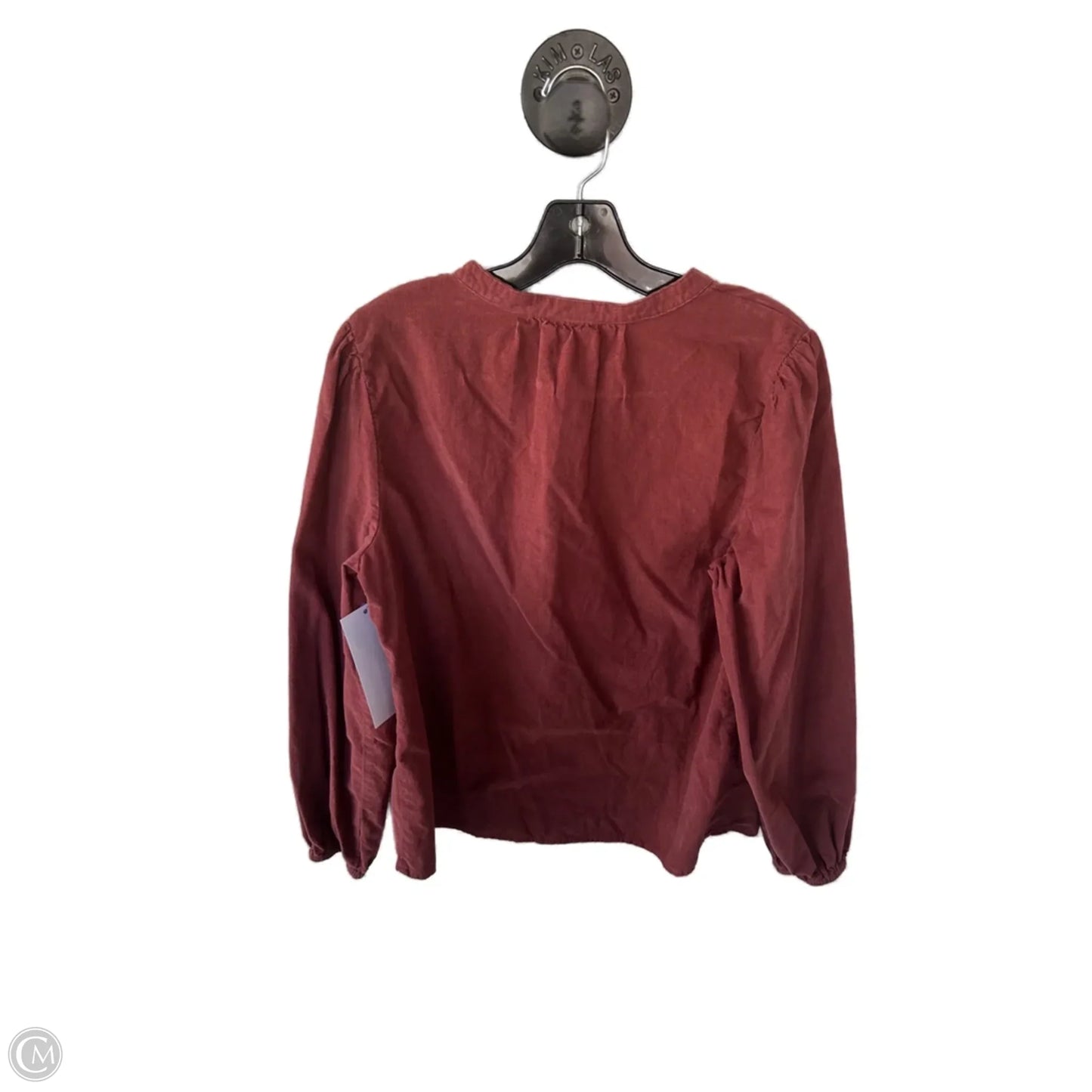Top Long Sleeve By St Johns Bay In Red, Size: M
