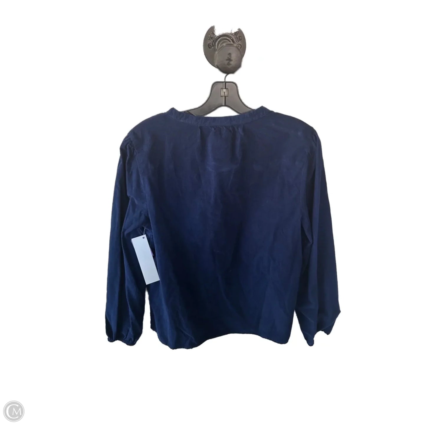 Top Long Sleeve By St Johns Bay In Blue, Size: M