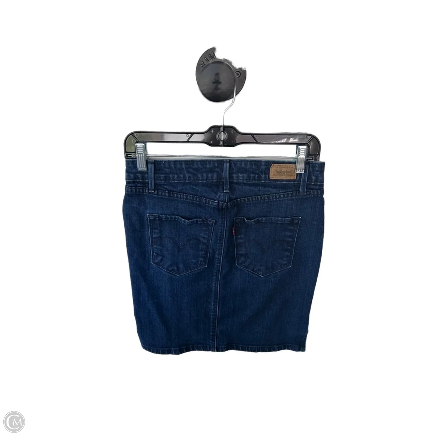 Skirt Mini & Short By Levis In Blue Denim, Size: 2