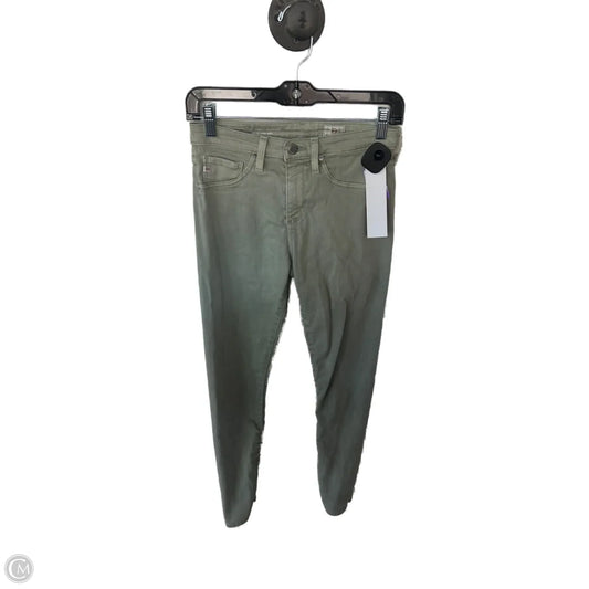 Jeans Skinny By Adriano Goldschmied In Green Denim, Size: 2