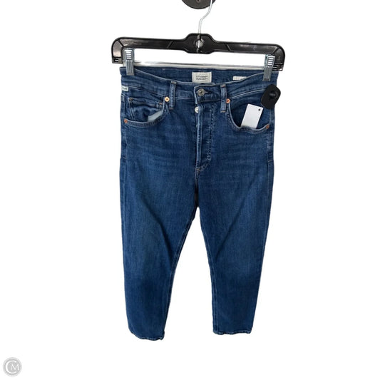 Jeans Straight By Citizens Of Humanity In Blue Denim, Size: 2