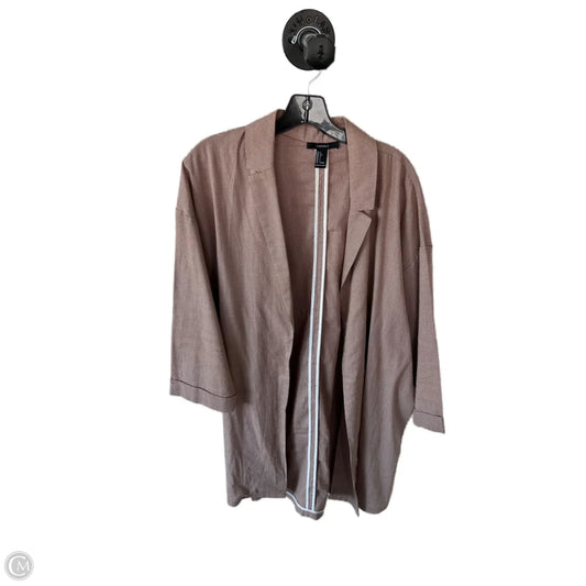 Blazer By Forever 21 In Tan & White, Size: L
