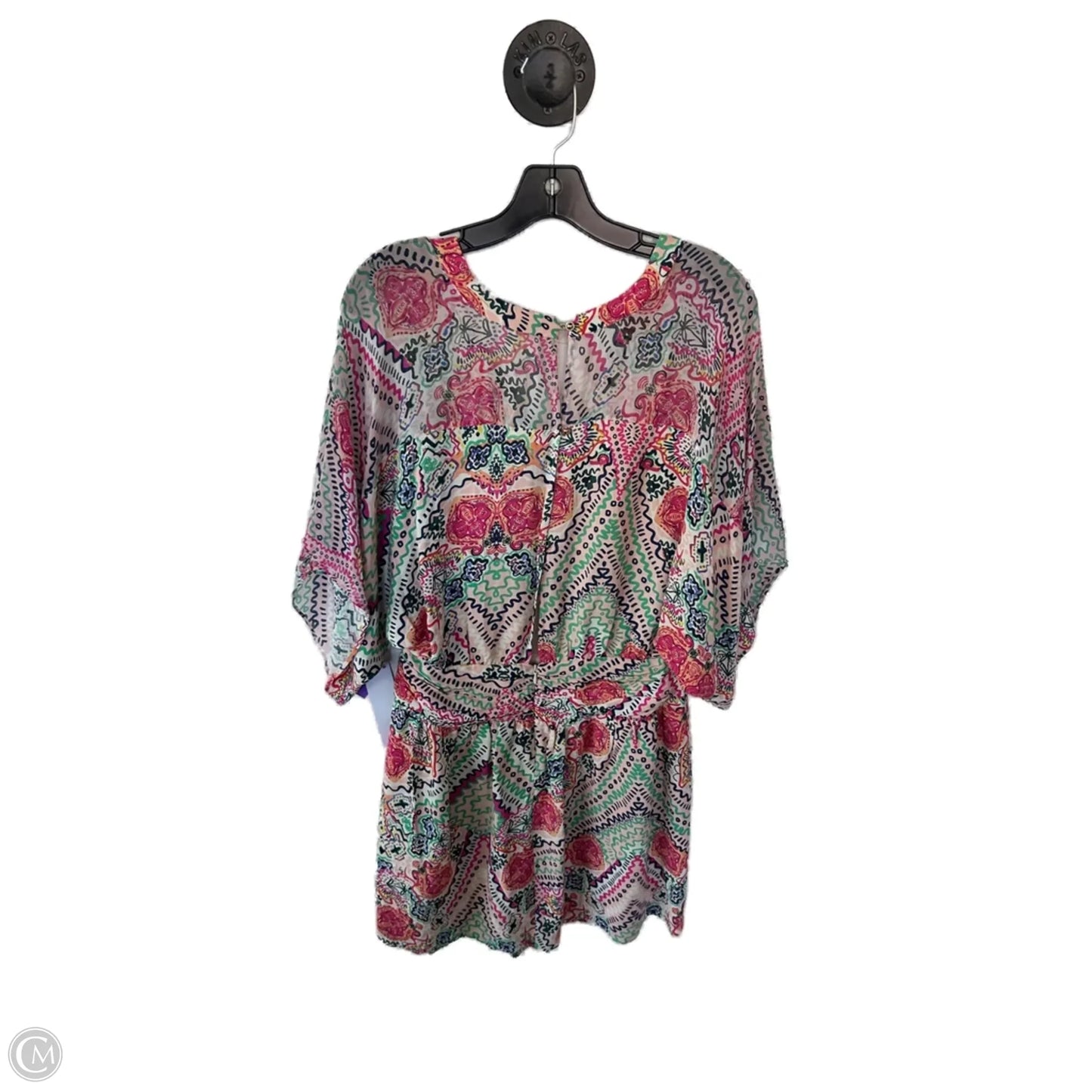 Dress Casual Short By Maeve In Pink & White, Size: M