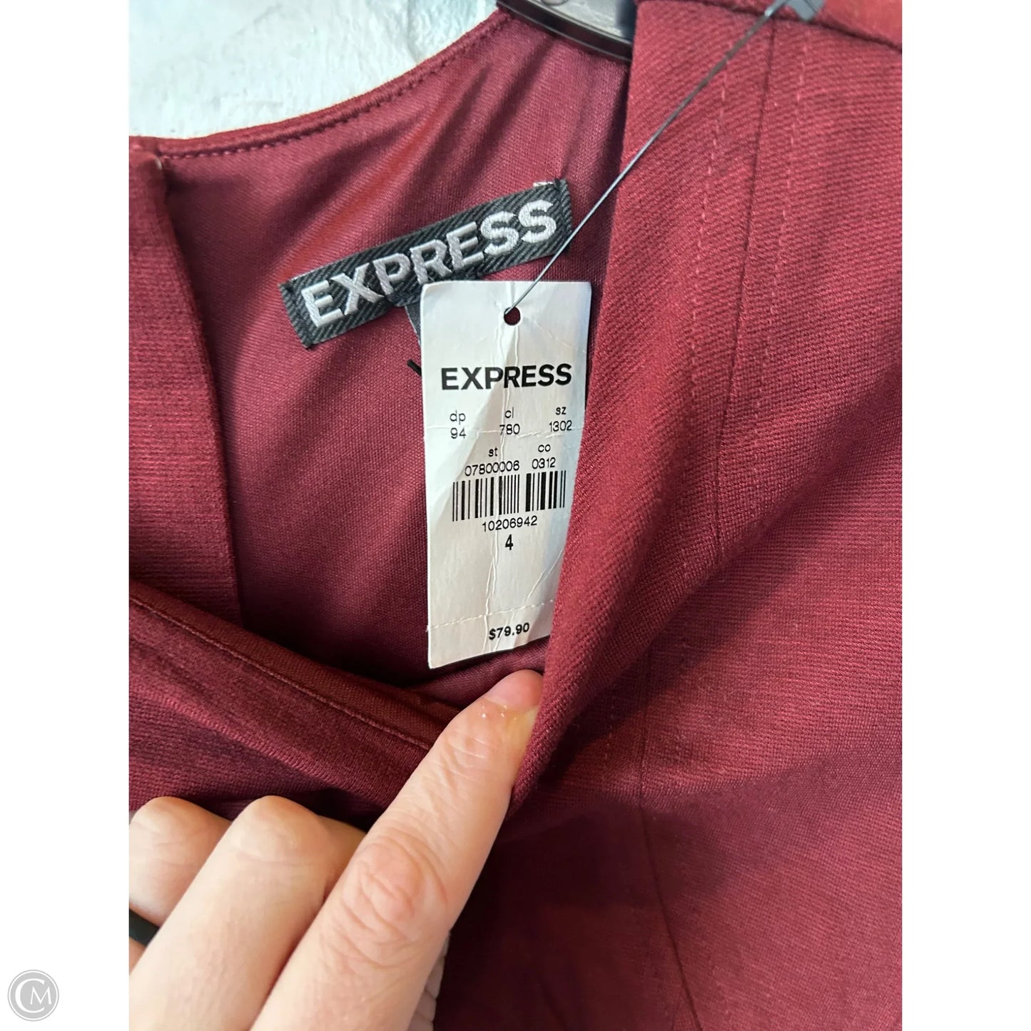 Dress Work By Express In Red, Size: S