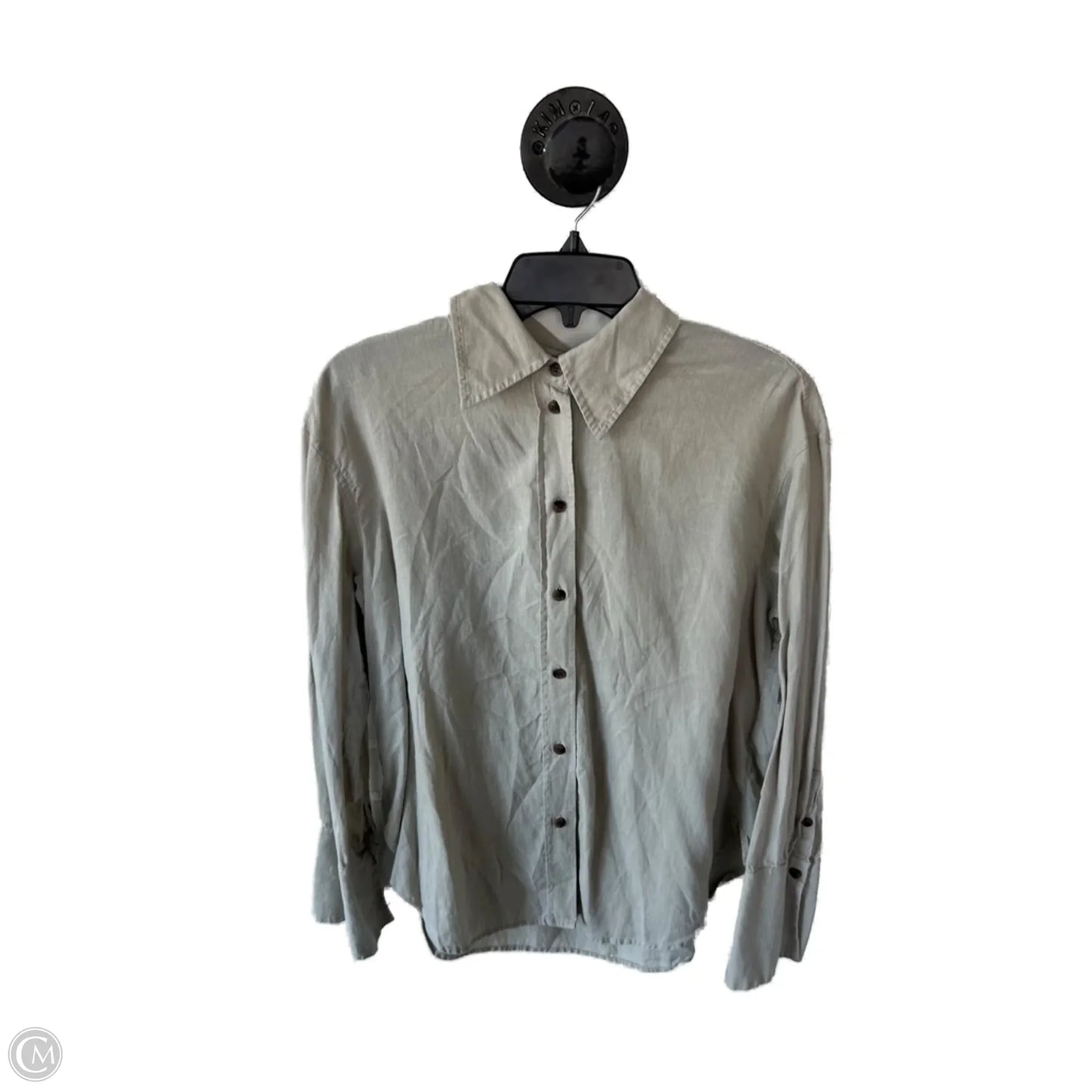 Top Long Sleeve By H&m In Tan, Size: S