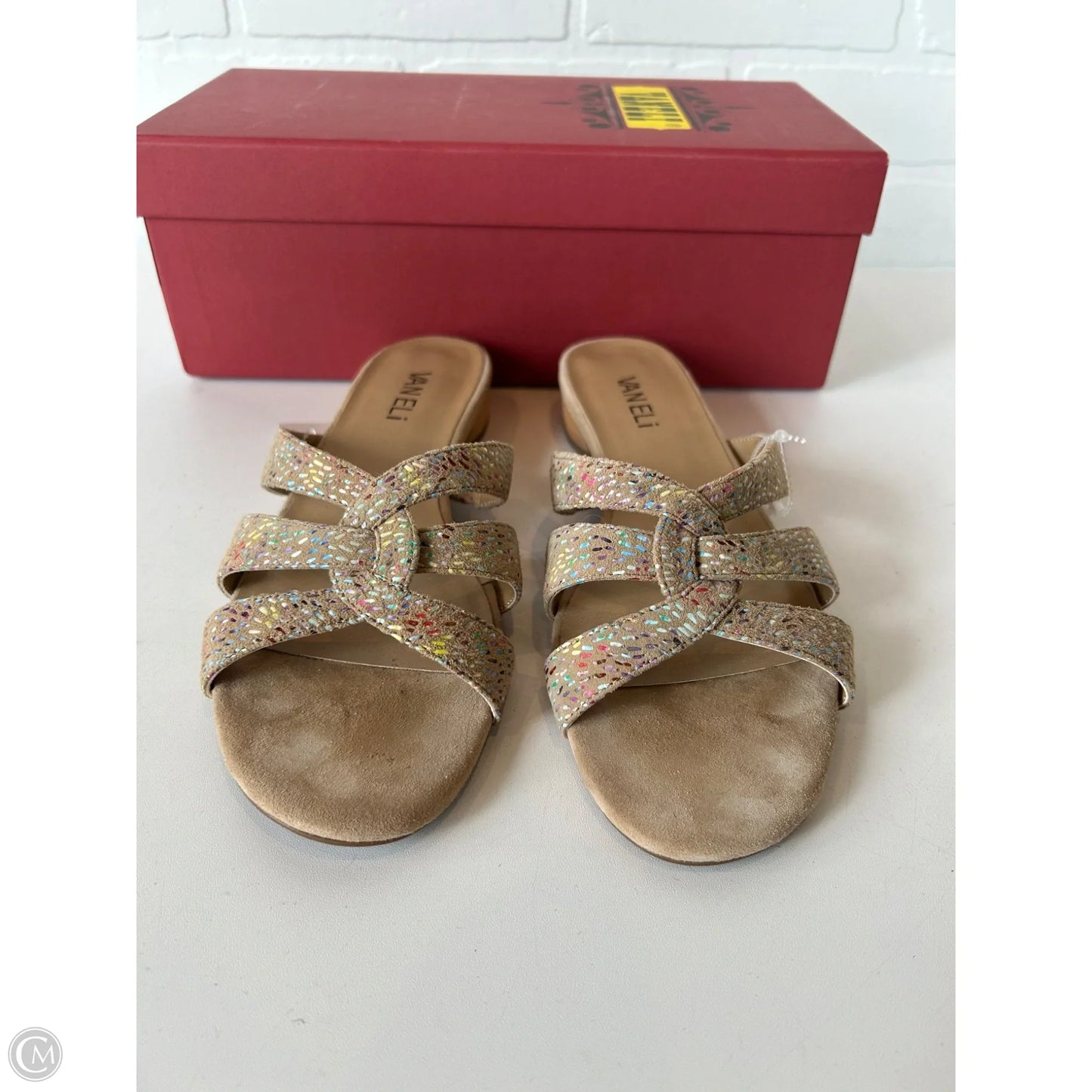 Sandals Flats By Vaneli In Tan, Size: 7.5