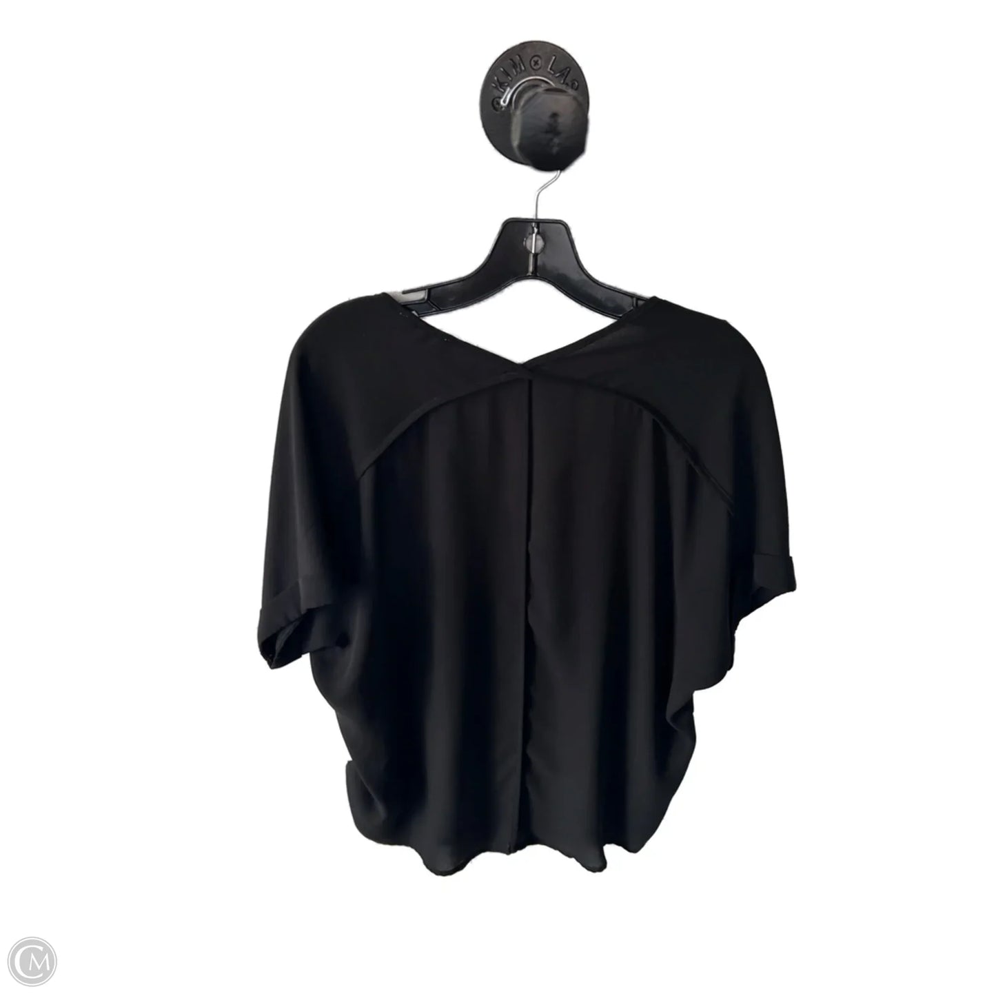 Top Short Sleeve Basic By Lush In Black, Size: S