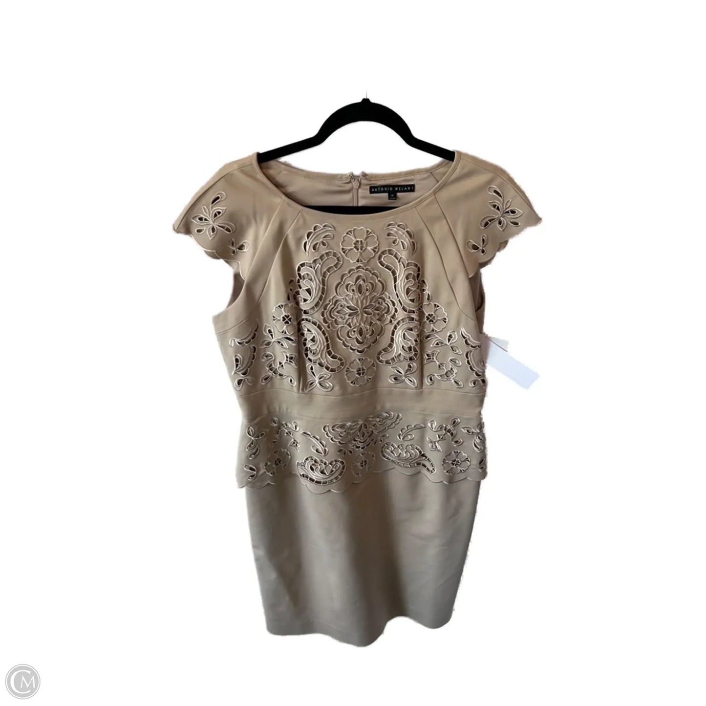 Dress Work By Antonio Melani In Tan, Size: L