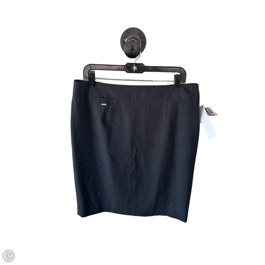 Skirt Midi By Calvin Klein In Grey, Size: 14