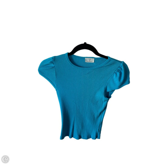 Top Short Sleeve Basic By T.la In Blue, Size: Xxs