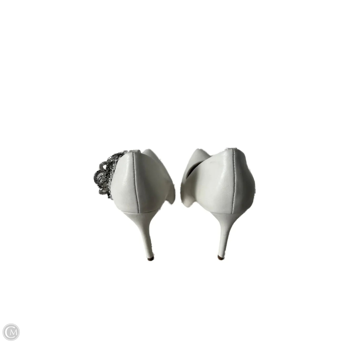 Shoes Heels Stiletto By Just Fab In White, Size: 9
