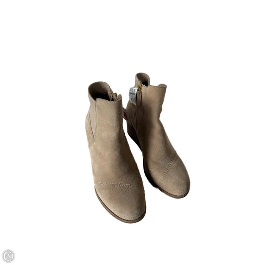 Boots Ankle Heels By Toms In Tan, Size: 7