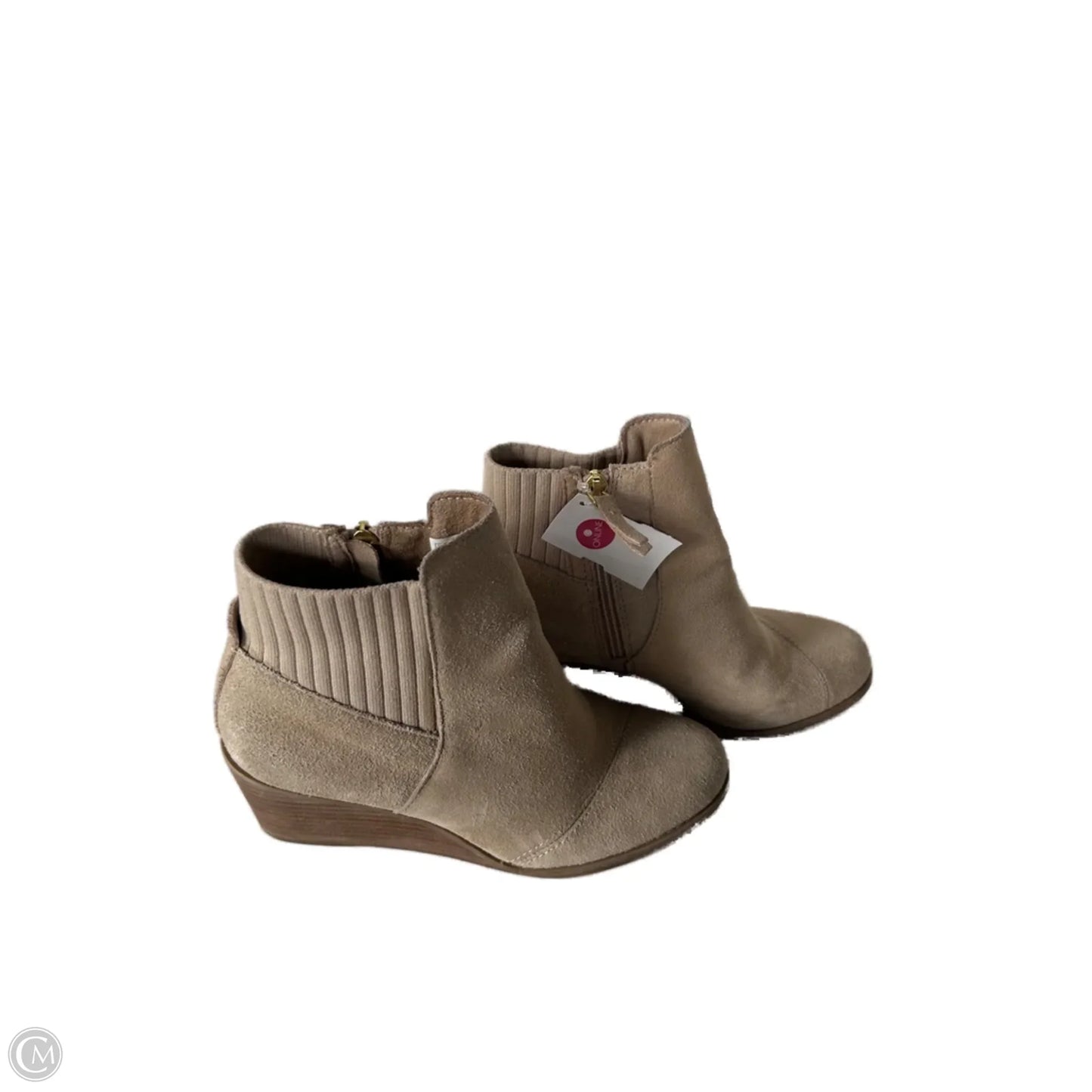 Boots Ankle Heels By Toms In Tan, Size: 7