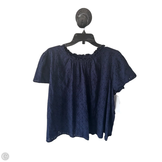 Top Short Sleeve By Lane Bryant In Blue, Size: 3x