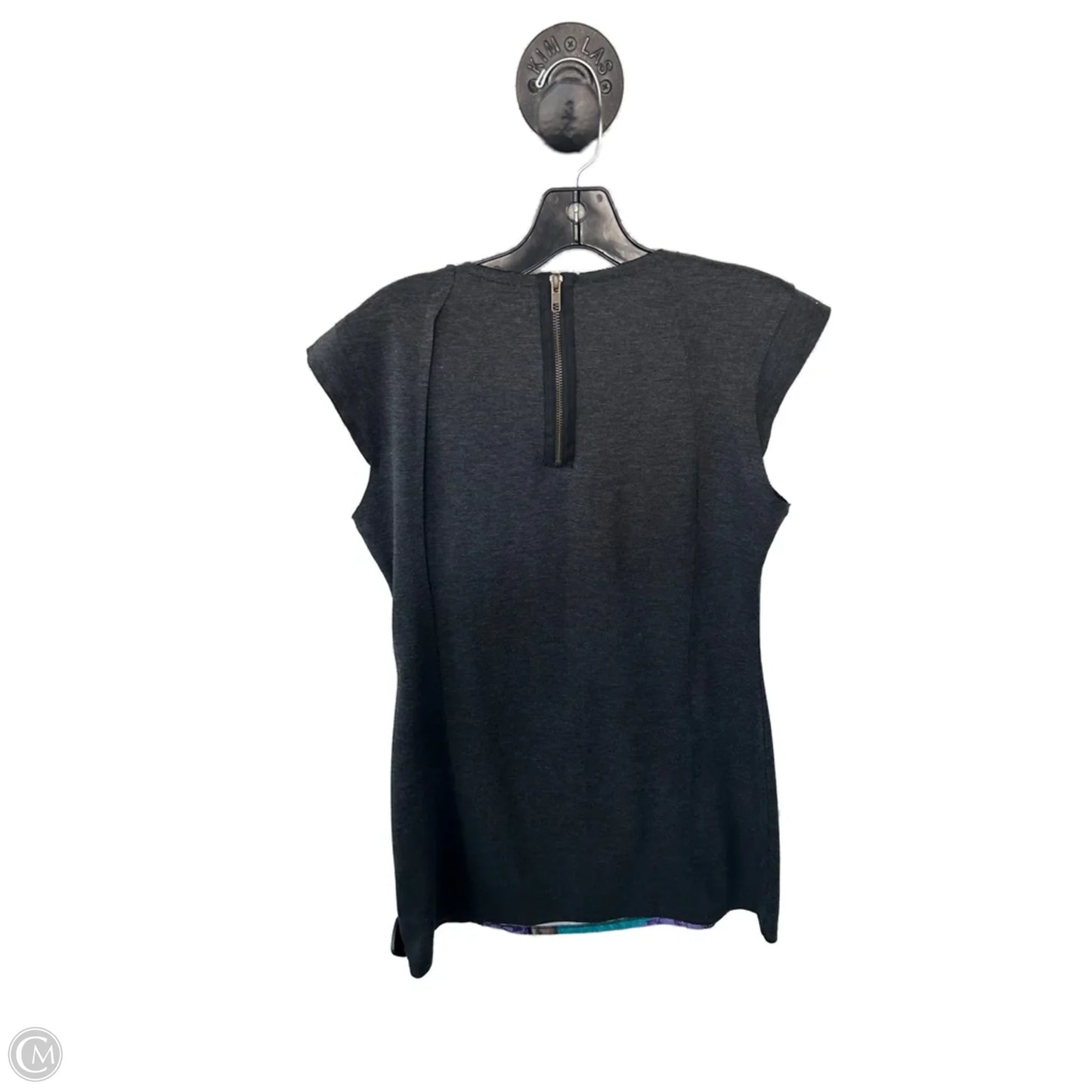 Dress Casual Short By Desigual In Grey & Purple, Size: Xl