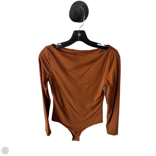 Bodysuit By Clothes Mentor In Tan, Size: M