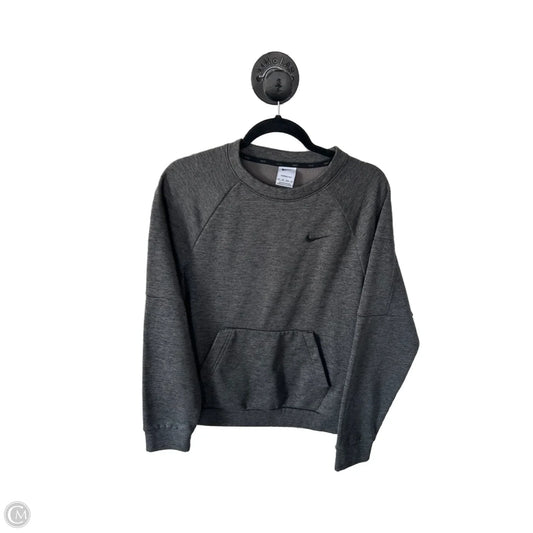Athletic Sweatshirt Crewneck By Nike In Grey, Size: Xs