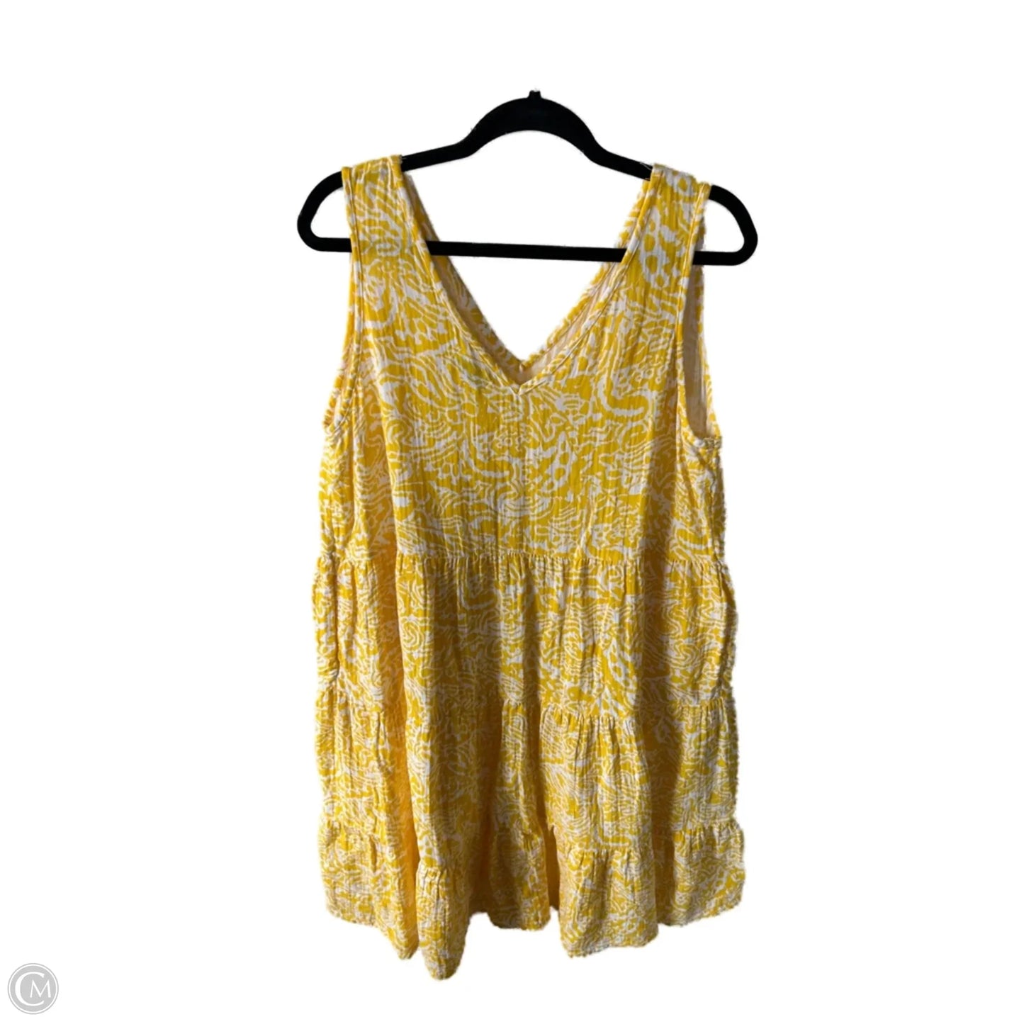 Dress Casual Midi By Sonoma In Yellow, Size: Xl