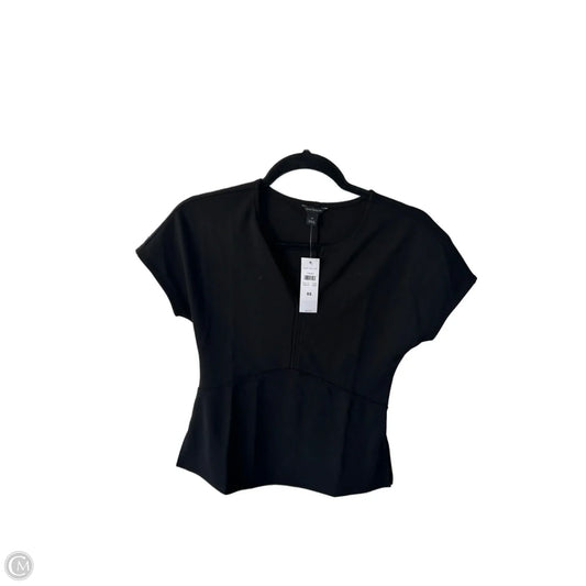 Top Short Sleeve By Ann Taylor In Black, Size: Xs