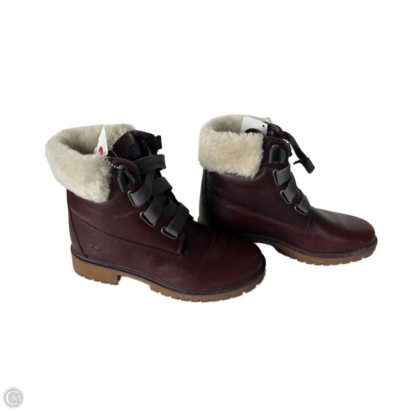 Boots Ankle Flats By Timberland In Red, Size: 7