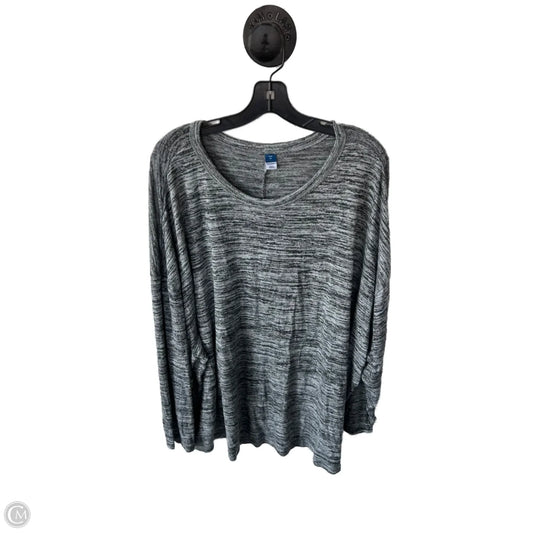 Top Long Sleeve Basic By Old Navy In Grey, Size: 4x
