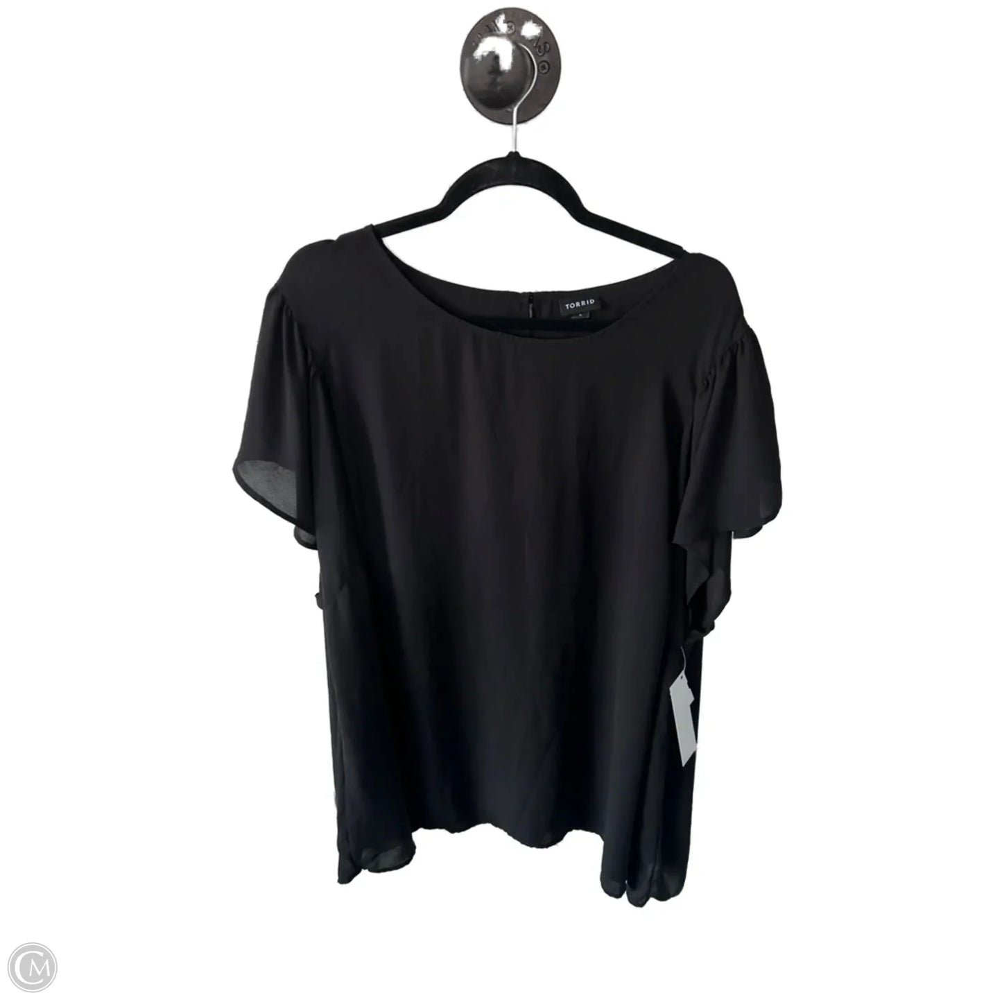 Top Short Sleeve By Torrid In Black, Size: 5