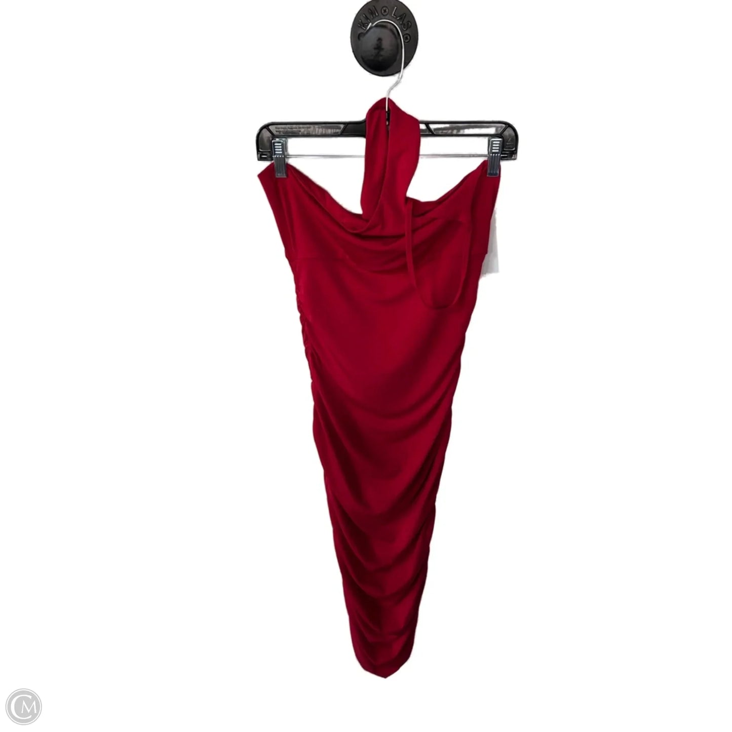 Dress Party Midi By Clothes Mentor In Red, Size: L