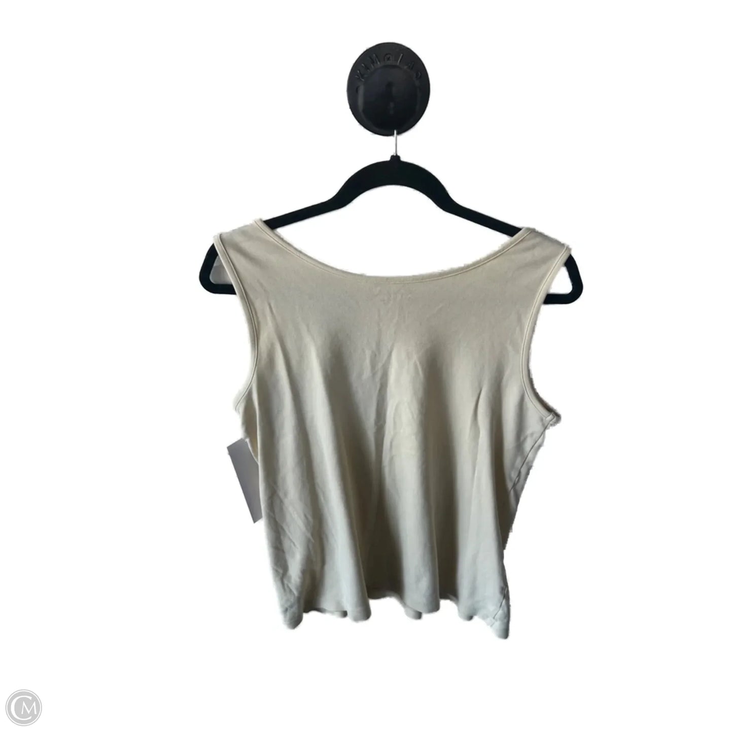 Top Sleeveless Basic By Lands End In Yellow, Size: M