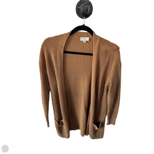 Sweater Cardigan By Loft In Tan, Size: M
