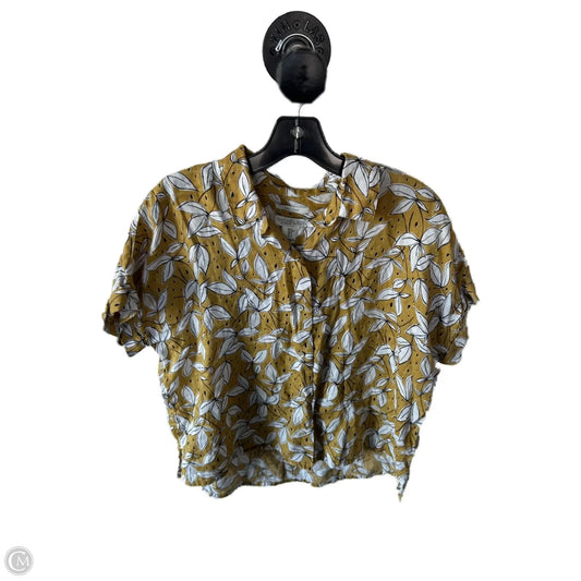 Top Short Sleeve By Rachel Zoe In Yellow, Size: S