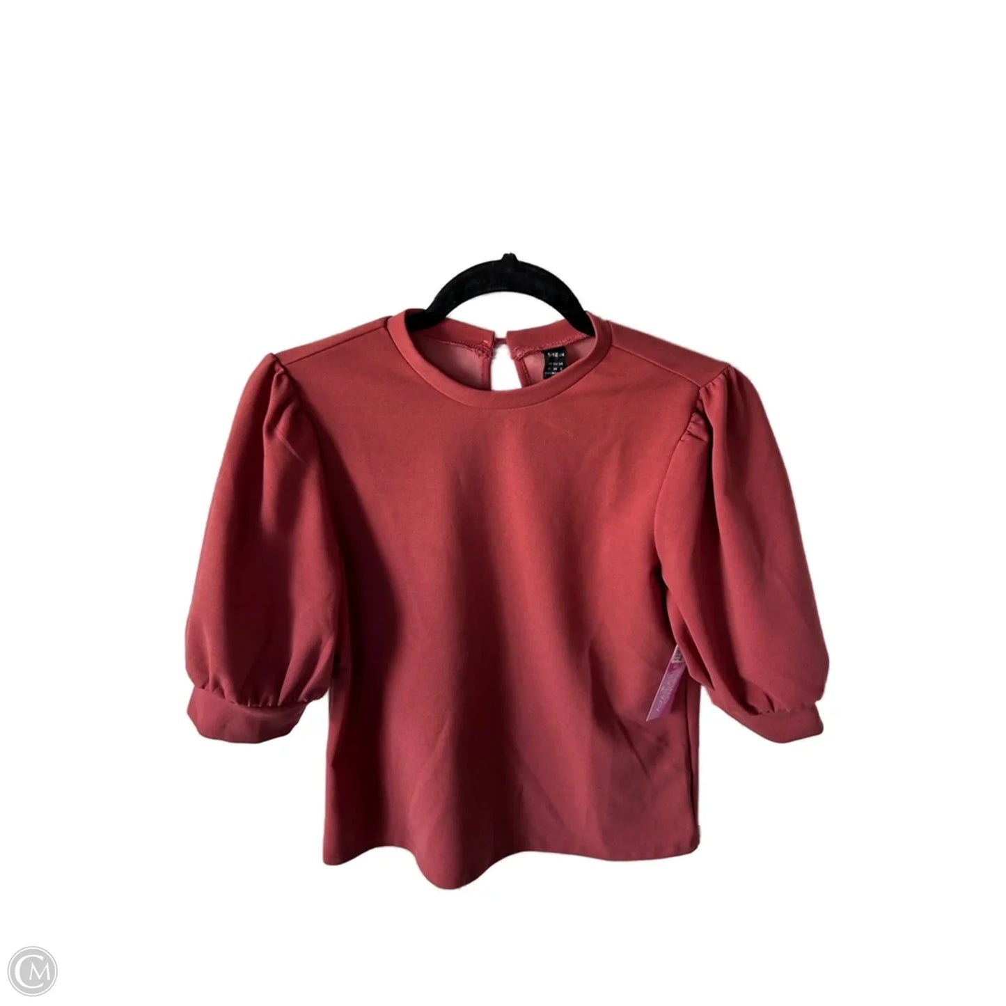 Top Short Sleeve By Shein In Red, Size: Xs